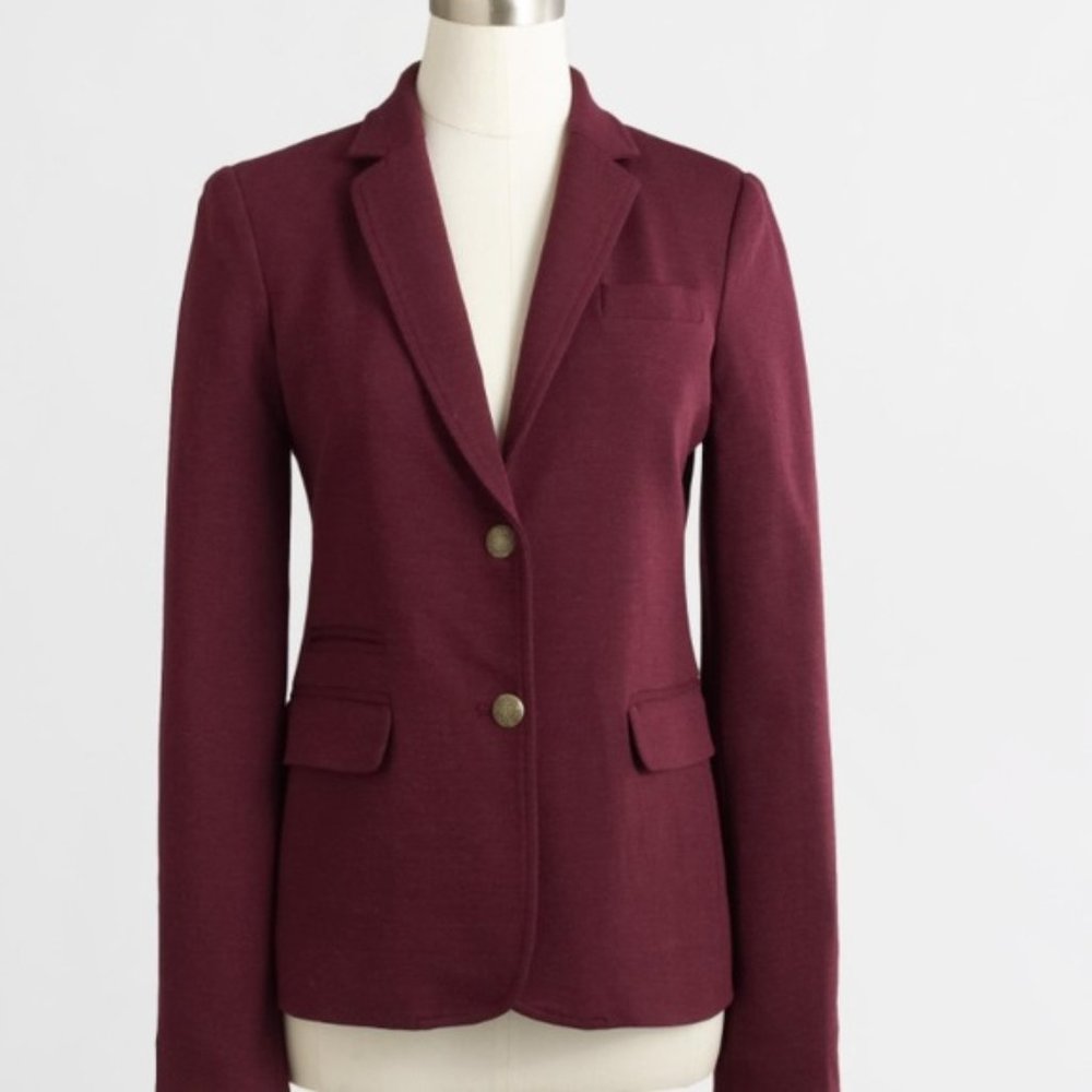 J. Crew Maroon Blazer